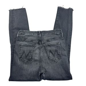 MOTHER Women's Skinny Jeans in Dark Gray
